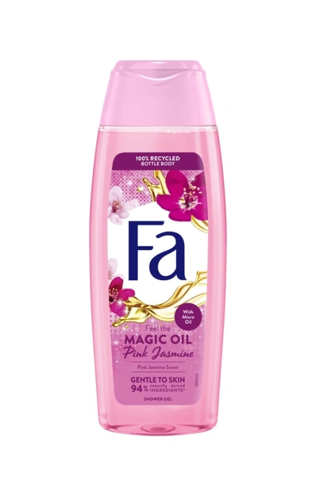 Гель для душу Жіночий Fa feel Magic Pink Jasmine Scent Micro oil Gentle skin Shower Gel Фа мікро Олія рожевого Жасміну 400мл