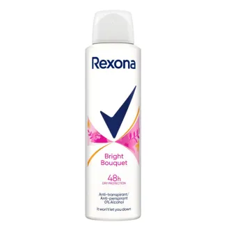 Жіночий аерозольний Антиперспірант Спрей Rexona Bright Bouquet 48h Dry Protection Рексона Яскравий букет 150мл