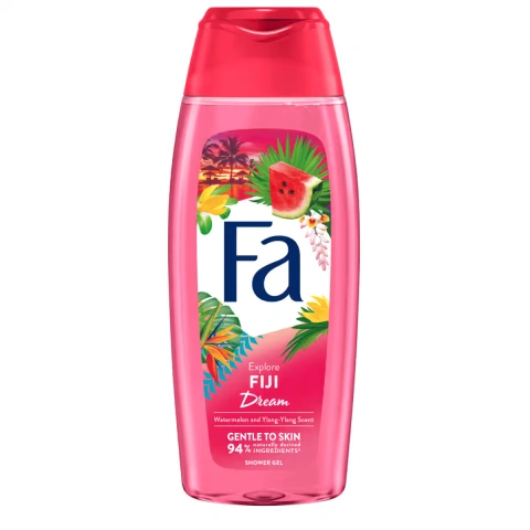 Гель для душу Жіночий Fa explore Fiji Watermelon Ylang-Ylang Scent Shower Gel Фа Тропічний Фіджі аромт Кавун та Іланг-Іланг 400мл