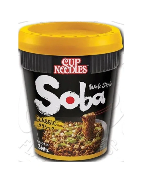 Локшина Соба пшенична Швидкого приготування Cup noodles Soba Wok Style Classic макарони азіатські Білі Порційні Стакан 90г