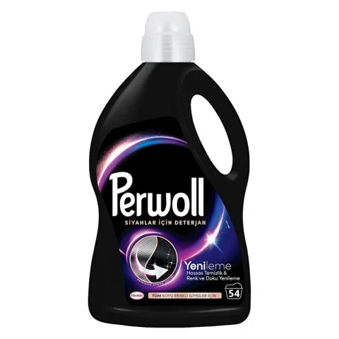 Гель для прання Чорних тканин Perwoll Detergent Black Renewal Gently Dark Effect Перволь Відновлення Кольорів 54прань 2970мл