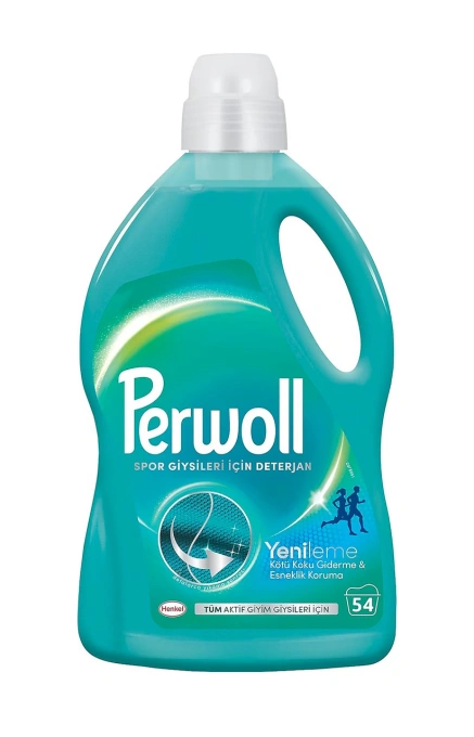Гель для швидкого прання Спорт Perwoll Renewal Sportswear Перволь від Вицвітання відновлювальний 54прань 2970мл