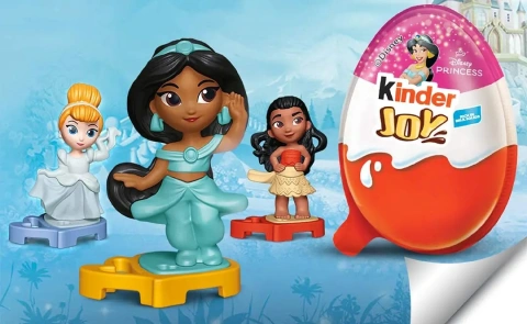Шоколадне Яйце з Іграшкою Kinder JOY Disney Princess Series Surprise Girls Кіндер Джой Принцеси Діснея Сюрпрайз для Дівчаток 20г