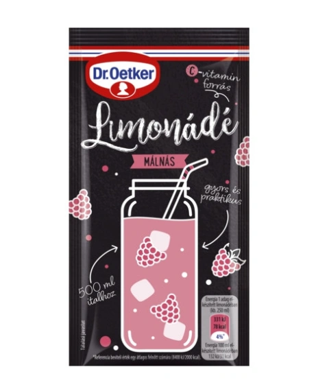 Напій Лимонад розчинний Dr.Oetker Limonade Malnas Доктор Еткер сухий Порошок смак Малина 40г
