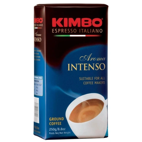 Кава мелена Kimbo Espresso Italiano Aroma Intenso Ground Coffee Кімбо еспрессо Арома купаж Арабіка та Робуста 250г