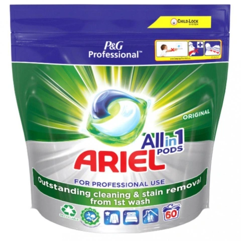 Капсули для прання Універсальні Ariel Pods All-in-1 Original For Professional Use Арієль Професійні Виведення плям 60шт