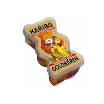 Желейні цукерки Haribo Goldbaren Macht kinder Froh Харібо Ведмедик фруктовий мікс Бокс з кришкою 450г