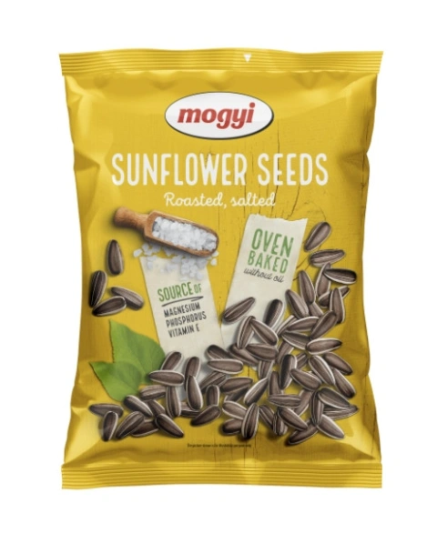 Насіння Соняшника Біле Mogyi Sunflower Seeds Roasted Salted Big Модьі з сіллю Смажене без масла вакуум Пакет 200г