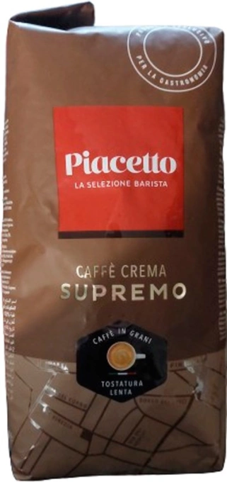 Кава в зернах Piacetto la Selezione Barista Caffe Crema Supremo in grani Піачетто Крема 100% Арабіка Селекційна 1кг